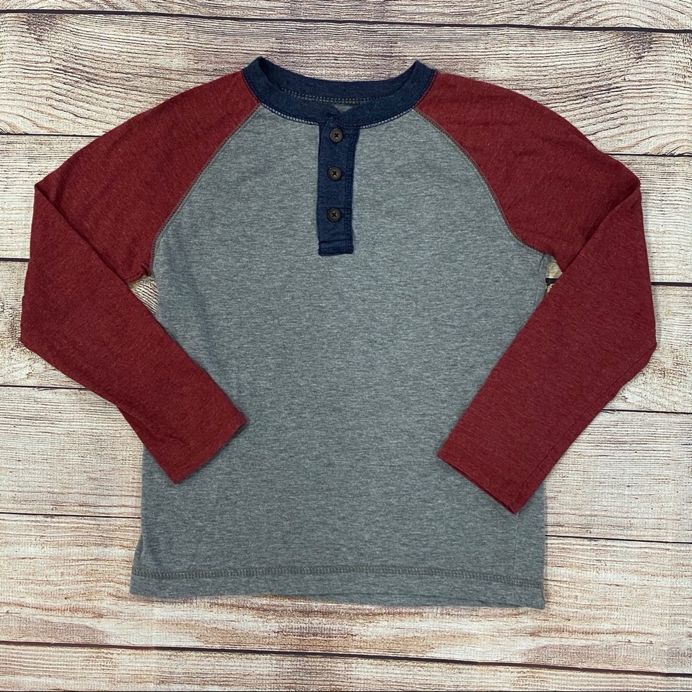 NWOT Boys Arizona Long Sleeve Henley Shirt